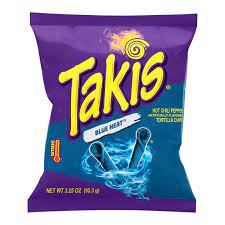 TAKIS BLUE HEAT 92,3 G FLAVORED TORTILLA CHIPS