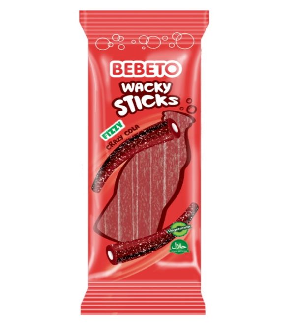 Bebeto Wacky Stick Crazy Cola 180Gx24