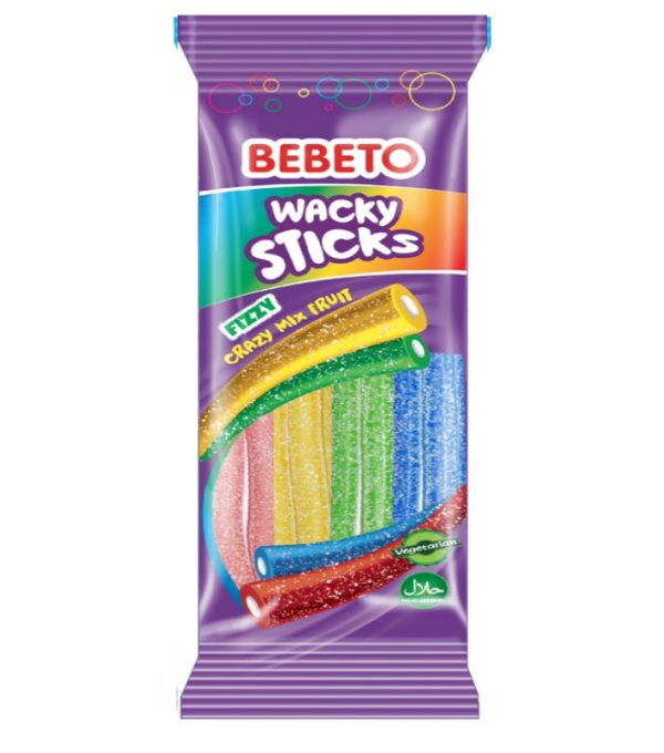 Bebeto Wacky Stick Crazy Tutti Frutti 180Gx24
