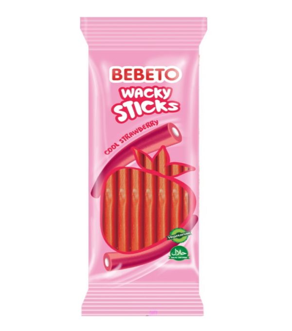 Bebeto Wacky Stick Cool Strawberry 180Gx24