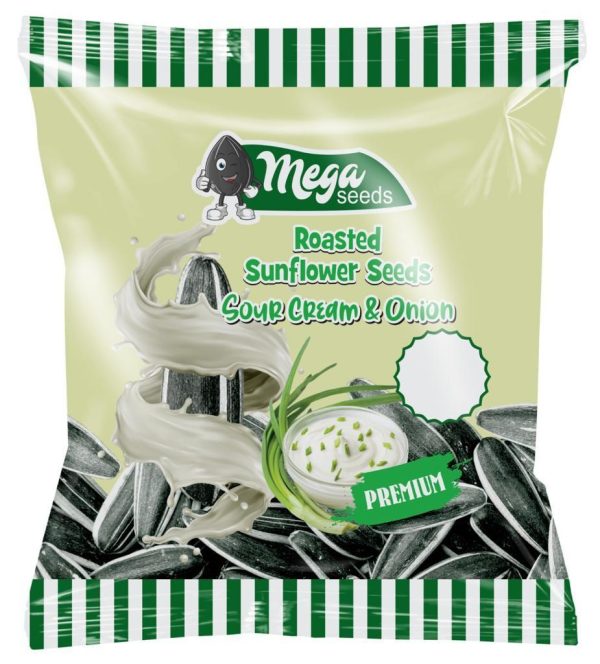 Mega Sunflower Seeds Sour Cream Onion 120g x 42 St