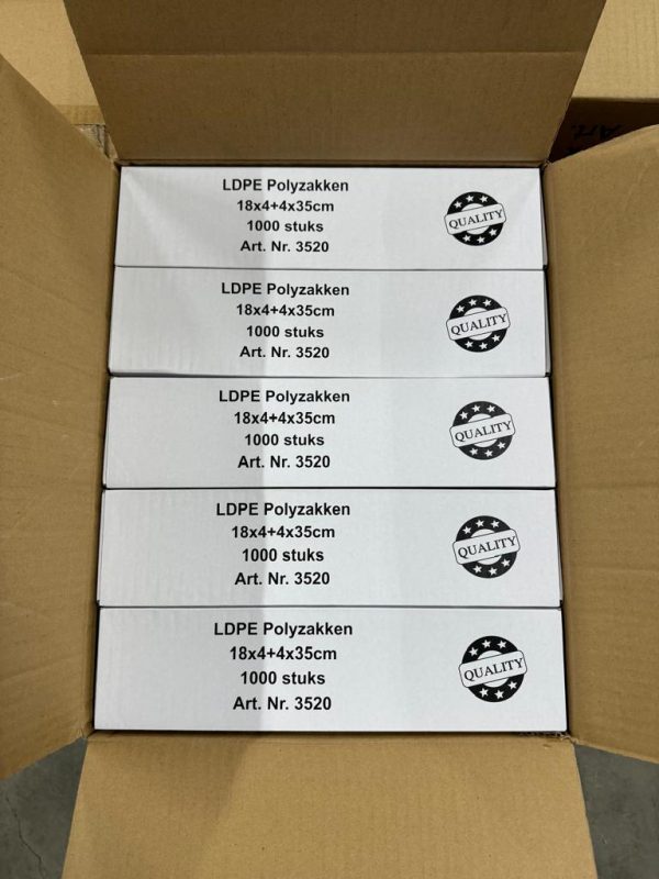 LDPE Zakken 35 CM 1000STUKS